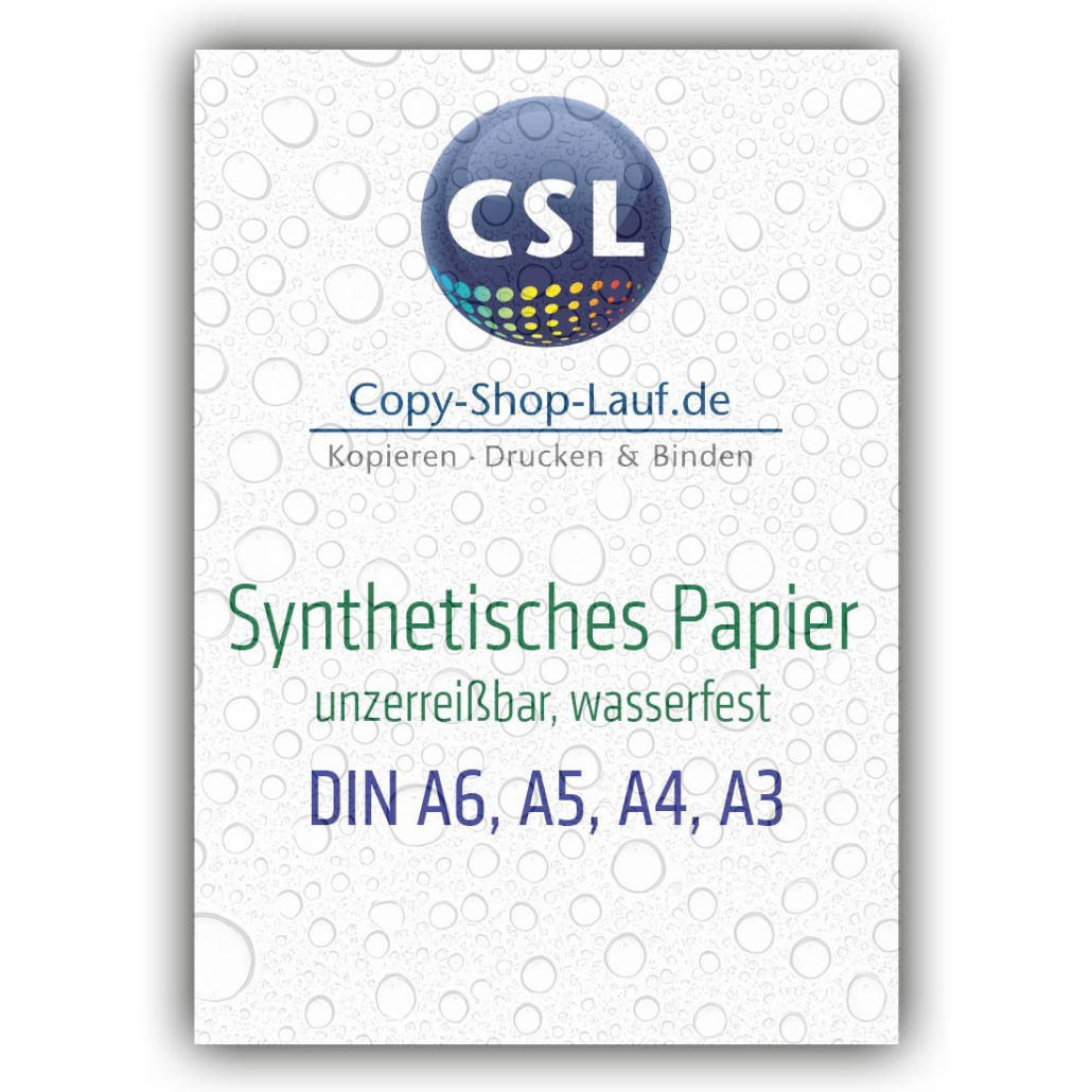 Synthetisches Papier bedrucken