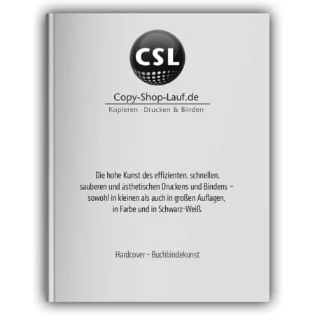 Hardcover-Bindung – Schwarz-Weiß-Druck – ein- und zweiseitig FAcharbeit, Masterarbei als Hardcover-Buch mit Druck in schwarz-weiß