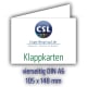 Klappkarte A6 quer für Einladungen, Grußkarten, Weihnachtskarten, Einladungskarten, Hochzeitskarten