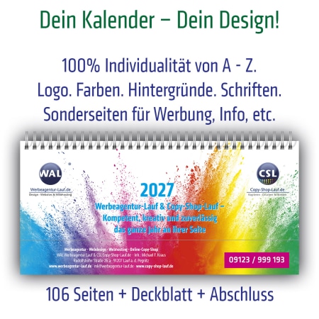Tischkalender quer 2027 Master Karton Bestseller